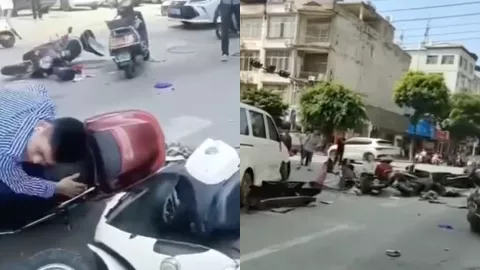 田东县油城路交通事故